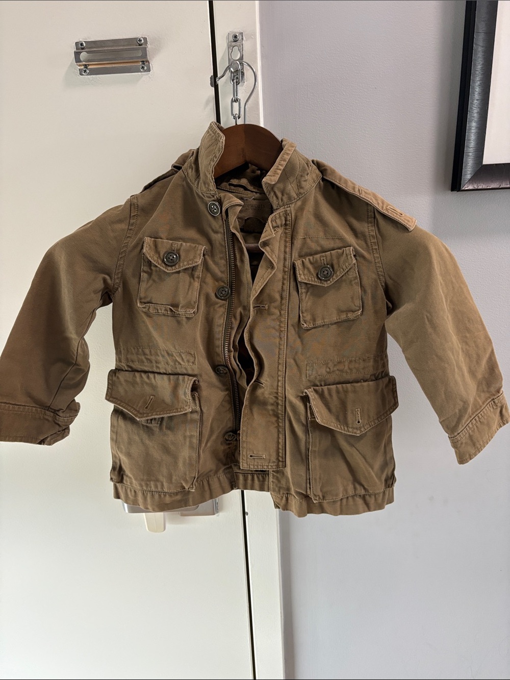 J. Crew Kids Khaki Brown/Army Green Utility Field Jacket